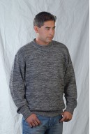 Sweater with roll neck and gray mixtures