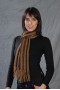 Scarfs weaved in weaving-loom with smooth yarn