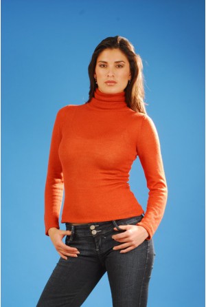 CHOMPA C/ALTO JERSEY NARANJA