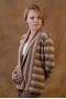 Beige striped coat